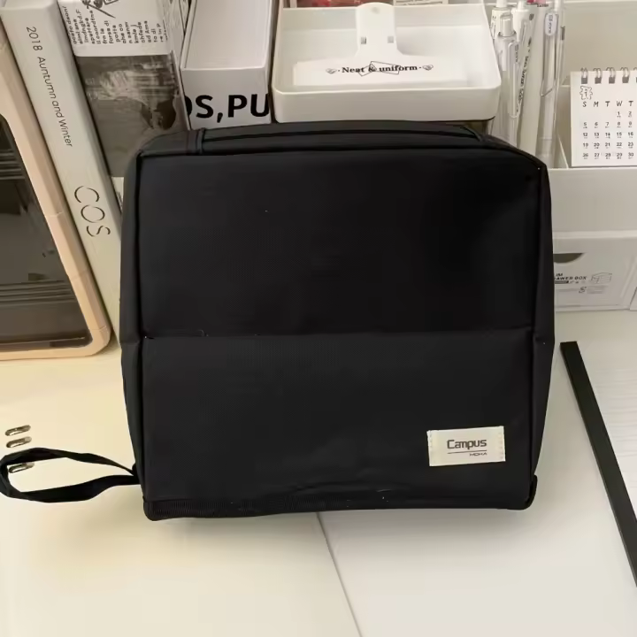 Bolsa para bolígrafos, bolsa de maquillaje Vertical, bolsa de cosméticos de gran capacidad dividida, almacenamiento de brochas de maquillaje, bolsa de almacenamiento multifuncional para el cuidado de la piel - 1