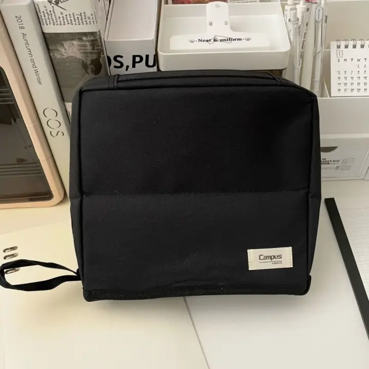 Bolsa para bolígrafos, bolsa de maquillaje Vertical, bolsa de cosméticos de gran capacidad dividida, almacenamiento de brochas de maquillaje, bolsa de almacenamiento multifuncional para el cuidado de la piel - 1