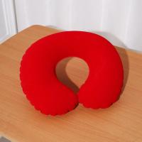 Almohada ergonómica para el cuello en forma de C, cojín de soporte para coche de viaje de poliéster, almohada inflable de viaje en forma de U - details 3