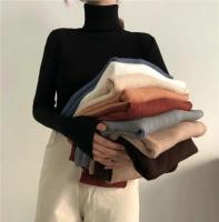 Suéter de mujer, jersey de invierno de punto con cuello alto, jersey ajustado de manga larga, Tops 2025, camisas informales para mujer, ropa suave y cálida Y2K - details 0