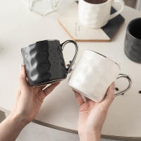Taza de cerámica negra de estilo nórdico, taza de café para el hogar, regalo al por mayor, alto sentido, alto valor - details 4