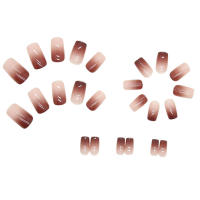 Uñas postizas cuadradas medianas y brillantes, niñas artificiales insípidas y ecológicas, uñas para bricolaje en el hogar - details 7