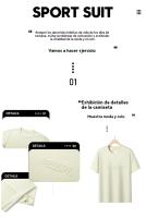 Traje casual de verano para hombre Traje corto con camiseta - details 8