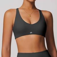 ALO yoga set con cojín sujetador chaleco ajuste desnudo sensación de elevación de cadera media running pantalones de fitness - details 16