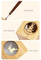 Reflector creativo lámpara de ambiente de mediados de otoño linterna de madera de estilo chino luz nocturna de proyección - details 12