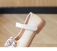Zapatos de cuero antideslizantes para niñas, zapatos versátiles de princesa con lazo, fondo suave, moda de estilo coreano, Otoño, 2024 - details 12