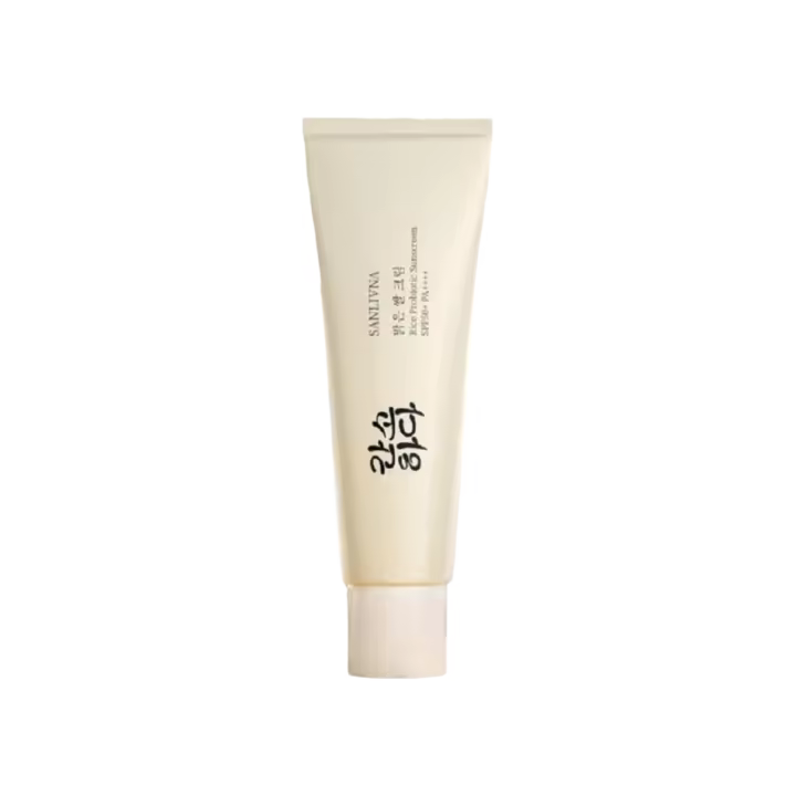 Loción de protección solar hidratante con control de aceite y protección UV SPF50+ de arroz, luz azul, 50 ml - 1
