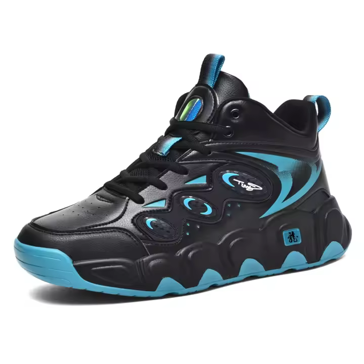 Zapatillas de Baloncesto para Hombre de Talla Grande Zapatos Deportivos de Cuero Antideslizantes para Invierno, Calientes y Nuevas - 1