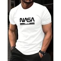 Camiseta de Manga Corta para Hombre 100% Algodón, Informal, a la Moda, Holgada, de Talla Grande, con Estampado de Letras, Deportiva - details 4