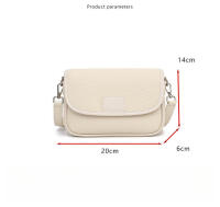 Bolsos de mensajero de PU de color sólido de nueva tendencia 2025 para mujer, bolsos pequeños cuadrados de hombro - details 1