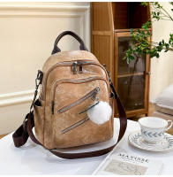 Mochila retro de cuero para mujer, mochila informal, pequeña, de viaje, Vintage, a la moda - details 14