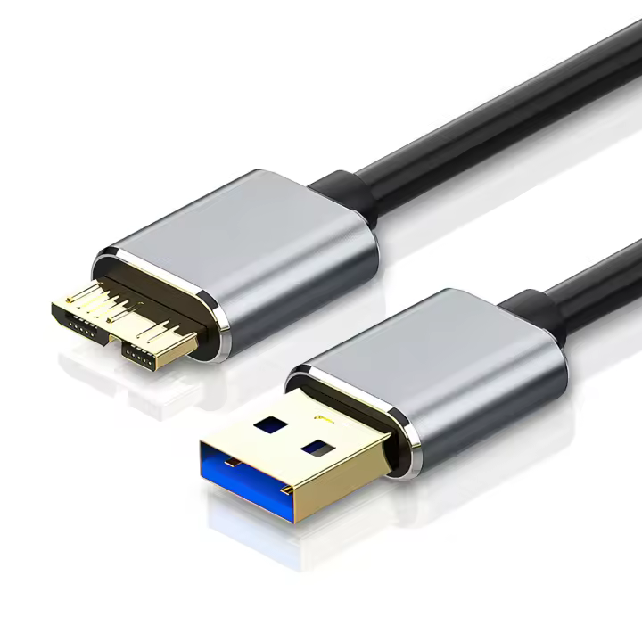 Nephy Cable USB 3.0 Micro B Conector de Disco Duro Externo 5Gbps para Smartphones - 1