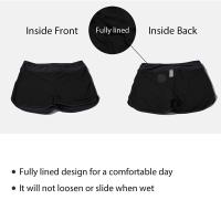 Traje de baño de cintura alta para mujer, Tankini, parte inferior de Bikini, pantalones cortos, moda conservadora - details 6