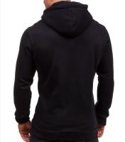 Sudadera con Capucha de Cierre Cremallera Cardigan de Color Sólido para Hombres - details 13