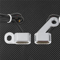 Intermitente LED ámbar para motocicleta, luz de marcha para Harley Touring Electra Glide Road Glide 09-17, Softail Slim FLS, 2 uds. - details 36