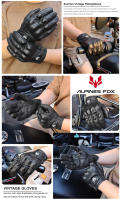 Guantes de Cuero Retro para Motocicleta Touch Screen Transpirable para Hombres y Mujeres - details 9