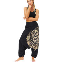 Pantalones harén con parte inferior caída para mujeres y hombres - details 6