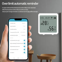 Sensor inteligente de temperatura y humedad con pantalla Digital LCD, Detector de termómetro interior para Alexa y Google - details 12