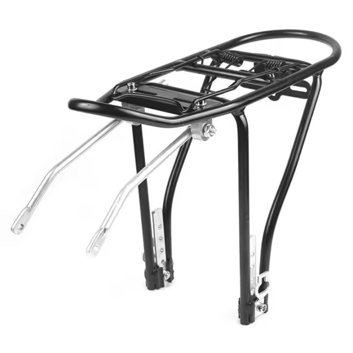 Bastidores traseros plegables para bicicleta, estante trasero de aleación de aluminio, piezas de estante trasero para bicicleta plegable, 20 pulgadas - 1