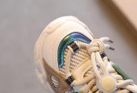 Zapatos informales para niños y niñas, zapatillas de deporte de malla de aire de moda, clásicas, con cordones, transpirables, para correr, asequibles, innovadoras - details 13
