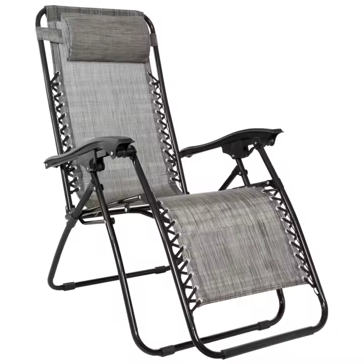 Silla plegable cero gravedad, tumbona ajustable, sillón reclinable con reposacabezas cero gravedad, medida 190x58x30, peso 6 kilos, para playa, jardín, terraza, patio. - 1