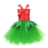 Vestido tutú para niñas de la isla hawaiana, disfraz de Lilo de dibujos animados, disfraz de cosplay elegante para niños, vestidos de princesa de fiesta Hula de playa con guirnalda de flores - details 9