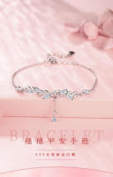 999 Pulsera de oreja de trigo para mujer, estilo Ins, joyería de plata pura ligera de nicho, regalo del día de San Valentín para novia o mejor - details 0