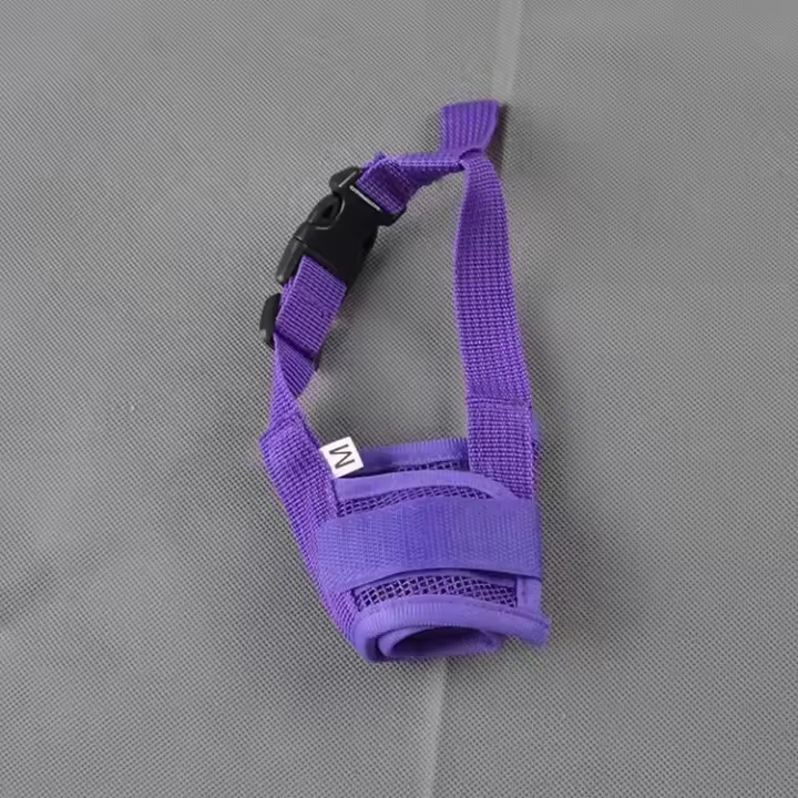 Kit de Paseo Seguro para Perros al Aire Libre Bozal Ajustable de Colorido para Perros - 1