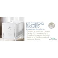Cool Dreams - Cuna Indi 60 x 120 cm - Kit Colecho - Colchon Morfeo - Juego Sabanas