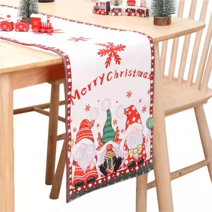 Camino De Mesa Miveni De Doble Capa P, decoración De Navidad - 1