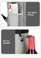 Mochila enfriadora para acampar, bolsa de Picnic multifunción, aislamiento al aire libre, paquete de hielo de papel de aluminio - details 6