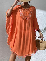 Vestido playero de talla grande para mujer, suave, de ganchillo, falda envolvente para bikini, para trajes de baño, tallas extendidas, elementos esenciales para vacaciones - details 9