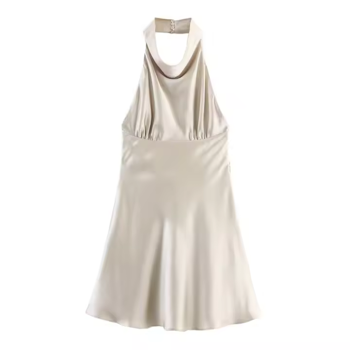 Vestido de satén elegante y versátil de nuevo estilo para mujer 8482341 - 1