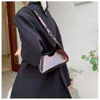 Bolso de hombro transparente de gelatina de moda, bolso de PVC de color sólido para la axila, bolso de viaje impermeable con cremallera. - details 9