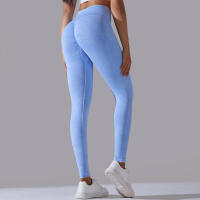 Pantalones de yoga para mujer, pantalones deportivos transpirables de cintura alta, ropa de gimnasio para levantamiento de glúteos, entrenamiento - details 50