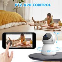 2Pack YI 5G WiFi 2MP Smart IP Camera， con monitor de bebé a color, función de detección de cuerpo AI ， función de visión nocturna， para Smart Home， montaje en pared. - details 2