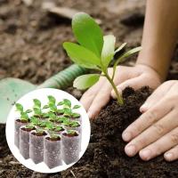 100/500 piezas de bolsas de cultivo de plantas de vivero de semillas no tejidas biodegradables, herramientas de jardinería. - details 6