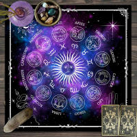 Mantel de Tarot Diseño de Astrología Zodiacal y Magia Ideal para Decoración de Juego de Cartas y Altar de Fase Lunar - details 3