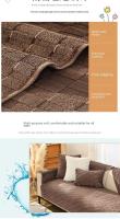 Funda de Sofá de Color Puro Towel Simple Moda Invierno Felpa Corta Engrosada Antideslizante Cálida Moderna Simple Estilo Polvo Cubierta - details 3