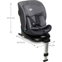 Silla de coche ajustable 360º I-SIZE 40-150 cm Isofix Silla de bebé para niños Negro - details 10