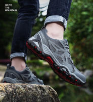 Zapatos de senderismo transpirables para hombre, zapatillas deportivas antideslizantes para escalada de montaña, calzado de entrenamiento al aire libre - details 7