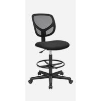 Silla giratoria de Oficina Silla de Escritorio de Malla con reposacabezas Mecanismo sincronizado y Altura Ajustable Negro - details 25