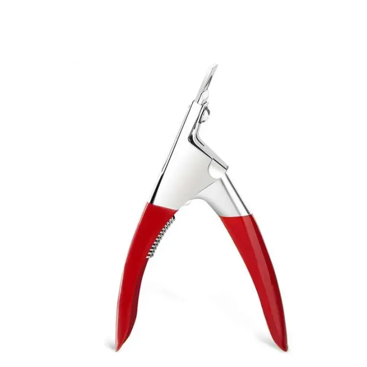 Punta puntiaguda falsa en forma de U, cuchillo profesional de hoja recta, cortaúñas, cápsula cortaúñas - 1