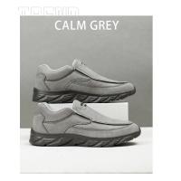 Zapatos informales de cuero para hombre, mocasines transpirables, zapatillas de deporte para hombre, calzado plano de cuero cómodo, zapatillas de deporte para hombre 2024 - details 3