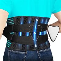 Lumbar para helbres Mujeres Cintura Alivio del dolor de espalda, ciática Escoliosis Cinturón de compresión de Giro Cinturón de soporte de Malla transpirable antideslizante - details 0