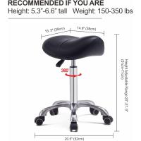 Taburete de Silla Profesional Hidráulico Giratorio Cómodo y Ergonómico con Base de Metal Resistente - details 10