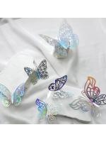 Pegatinas decorativas de mariposas en 3D, accesorios para el hogar, decoración de ramos de globos de boda, 12 piezas - details 12