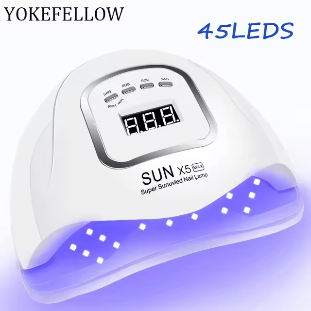 Secador LED para esmalte de Gel, lámpara UV profesional de 380W, 81LED, 4 Ajustes, Sensor automático - 1