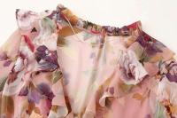 XNWMNZ 2025 primavera nueva ropa de mujer vestido con botones vanguardistas glamuroso otoño mujer cuello en V vestidos de manga larga volantes ral - details 2