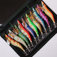 Señuelos De Pesca Artificiales, Plantilla De Calamar, Anzuelo De Madera, 10 Piezas - details 4